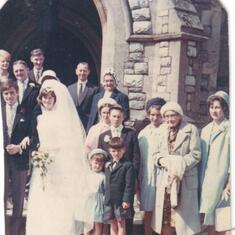 Peter and Lesley's wedding...1965