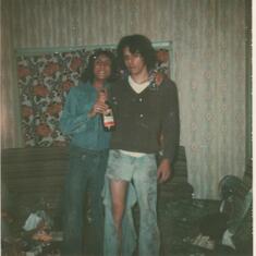 Paul and Ron and too many beers I think...1975