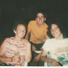 Paul with neighbors Vonnie and Phil Jenyns..around 1976