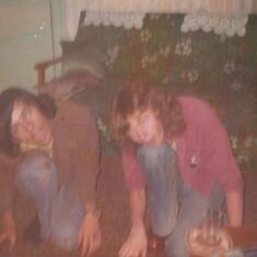 Paul and his mate Mick Prescott..1974