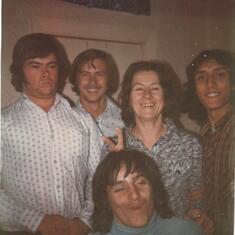 Dayle,John,Mum,Ron and Paul being an idiot in the front..1977