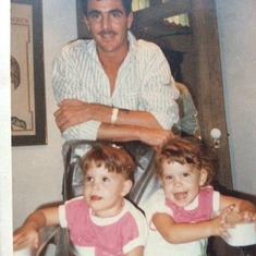 Uncle Paul and his favorite twin nieces Hannah & Racheal circa 1987