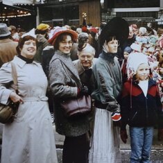 Paul and Dorothy visiting us at carnival time in Düsseldorf 1984