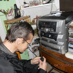 Paul liked to listen to Family Life Radio and Christian CD's .Of couse while holding watch !