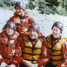 Elizabeth, Arden, Paul and Linda: Rafting on the South Island of New Zealand