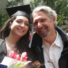 Genna and Dad, Genna and Mike's college graduation