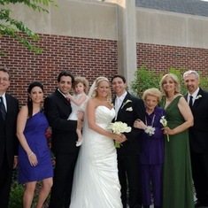 Mom, Dad, Uncle Richie, Grandma, Zak, Kirsten, Reed, Nicole, Genna and Olivia - Kirsten and Zak's Wedding