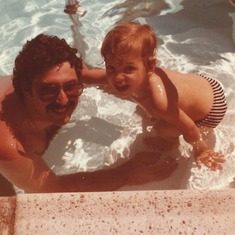 Paul and Son in the Pool