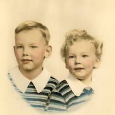 Paul and his brother Peter as kids