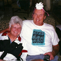 Grandma and Grandpa having fun.