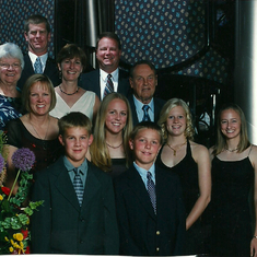 The family on Alaskan cruise for Lois and Paul's 50th Wedding Anniversary.