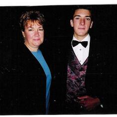 Paul before his Matric Farewell, with a proud mum!