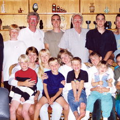 Hosting Joanna's family 1999