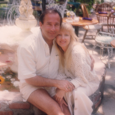 In love, at the Inn of the Seventh Ray in Topanga around 1993