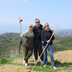 Hiking with Jo & the lovely Tone (Paul's first wife, from Sweden)