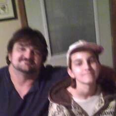 Papa and my little brother Zachary . Living life in Arkansas 