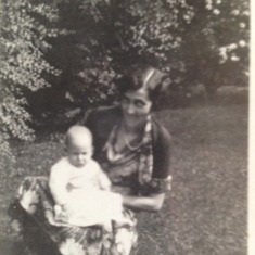 Fall of 1932-Grandma Leonard with Paul