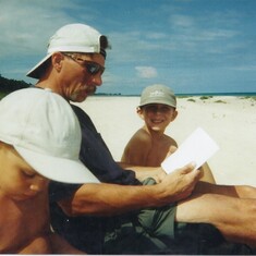Read aloud time at the beach