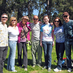 On our 1st National Brain Tumor Society walk, 2010 in SF Golden Gate Park