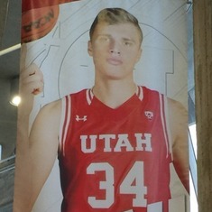 Grandson Jayce #34 center for Utah Utes