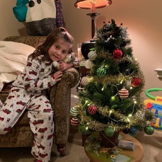 Nikayla with her own tree