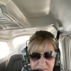 Judi goes flying