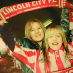 my mum and me at lincoln city football match love you mum xxxxxxxxxxxxx