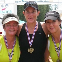 Marathon Jo, Ironwomen AJ, Marathon and Ironwomen Paula!