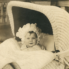 Paulett ~1923 in her stroller