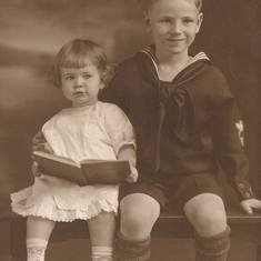 Paulett ~1925 with her brother Ray