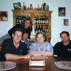 1999 - Family Photo with mom and brothers
(Lower left; Bill, Joe and Raymond)