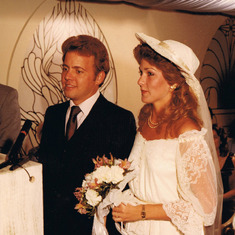 Marriage to Cris Campbell, June 5, 1982