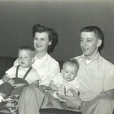 Dad and Mom with Wade and Robbie