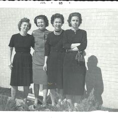 Mom with her sisters...Bea, Mom, CeeCee & Phyllis