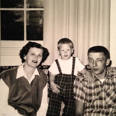 Mom and Dad with Wade (oldest child)