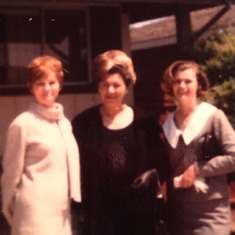 Mom with Fran Goodson -neighbor and Margo LLoyd- close friend