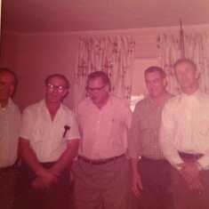 Mom's brothers left to right- Uncle Steve, Uncle Joe, Uncle John, Uncle Stash and Uncle Alex