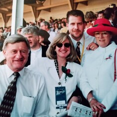 Emilie, Dominic, Mom & Dad during one of the many Ky Derbys