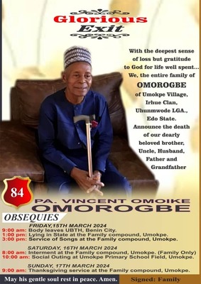 Pa Vincent Omoike Omorogbe