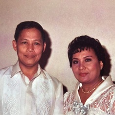 Lolo Pete and Lola Lydia at their Silver Wedding Anniversary Celebration