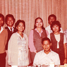 The NCC Management Team circa 1980s - Robert, Rene, Tina, Aida, Sir Baraoidan, Raul, Linda, Boy