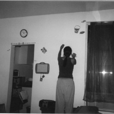 Decorating the UES apartment, 2002.