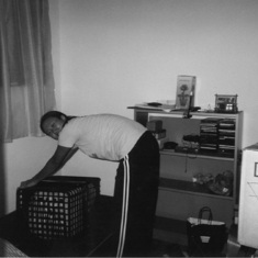 Moving into the UES apartment, 2002.