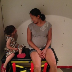Peggy and Eva at the "Please Touch" museum in Philly, June 2013.