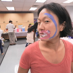 Jules' face painting creation