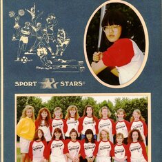 Peggy's softball picture (from our Chung family's picture wall of "shame")