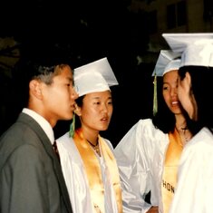 Peggy's high school graduation - 1995