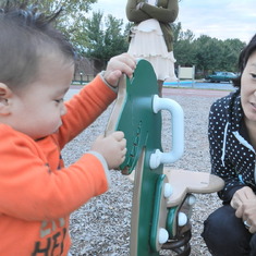 October 2012 - Liam & Umma at playground