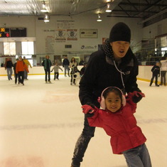 Peggy eemo & Hannah ice skating - 2011