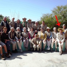 PegLeg with the Tohono Chul Docent Class of 2012